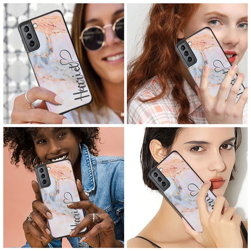 Personalised Marble Case Gel Phone Cover For Samsung Galaxy S23 S22 S24 Plus S25 - Picture 54 of 84