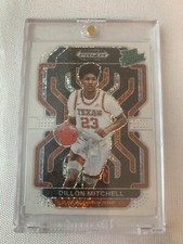 2022 Panini Prizm Rated Prospect White Sparkle Dillon Mitchell Texas RC SSP
