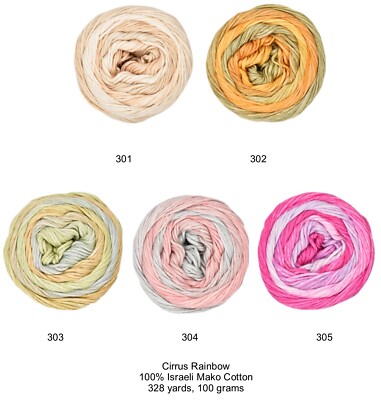 Cirrus Rainbow Yarn from Juniper Moon Farms