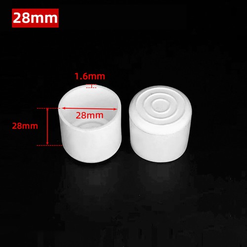 PVC Rubber Round Furniture Foot Table Chair Leg End Caps Covers Floor Protector - Picture 13 of 21