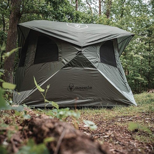 Gazelle T4 4 Person Portable Instant Outdoor Shelter Camping Hub Tent Green - Picture 3 of 4