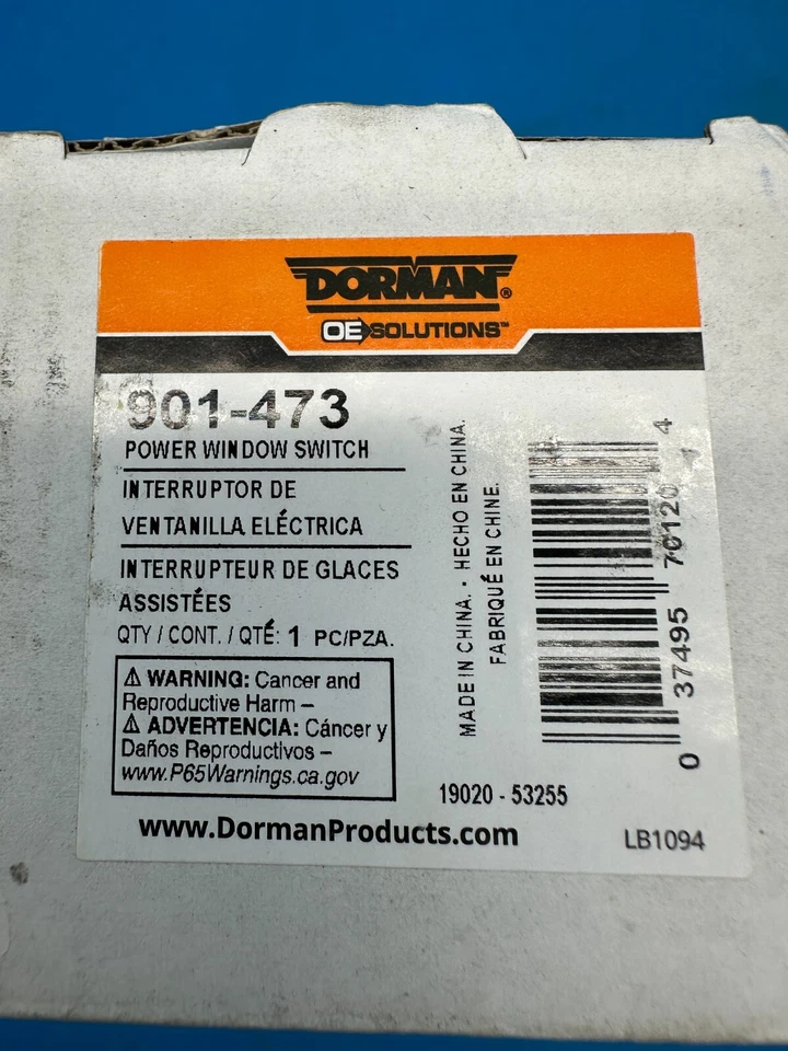Interruptor de ventana eléctrica del lado del conductor delantero Dorman 901-473 para Dodge Ram 2009-2012 Foto 3 de 4