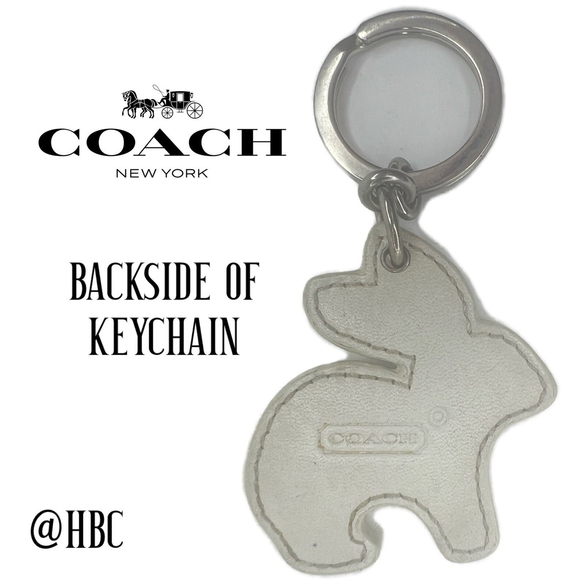 Coach Rabbit Mink Bunny Vintage Keychain Key Chain Fob | eBay