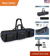 Durable 50.5" Lightweight Tripod Bag with Adjustable Strap  Stability Bumpers