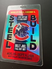 LUKE BRYAN - SAM HUNT 2018 TOUR LAMINATE -BACKSTAGE PASS WRIGLEY FIELD - CHICAGO