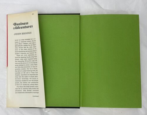Business Adventures 1969 1st edition John Brooks With Jacket PRINTING ERROR - Picture 7 of 24