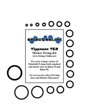 Tippmann TCR Paintball Marker O-ring Oring Kit x 2 rebuilds