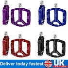 MTB Bicycle Flat Pedals 3 Bearings Mountain Bike Pedals Aluminum 9/16" Platform