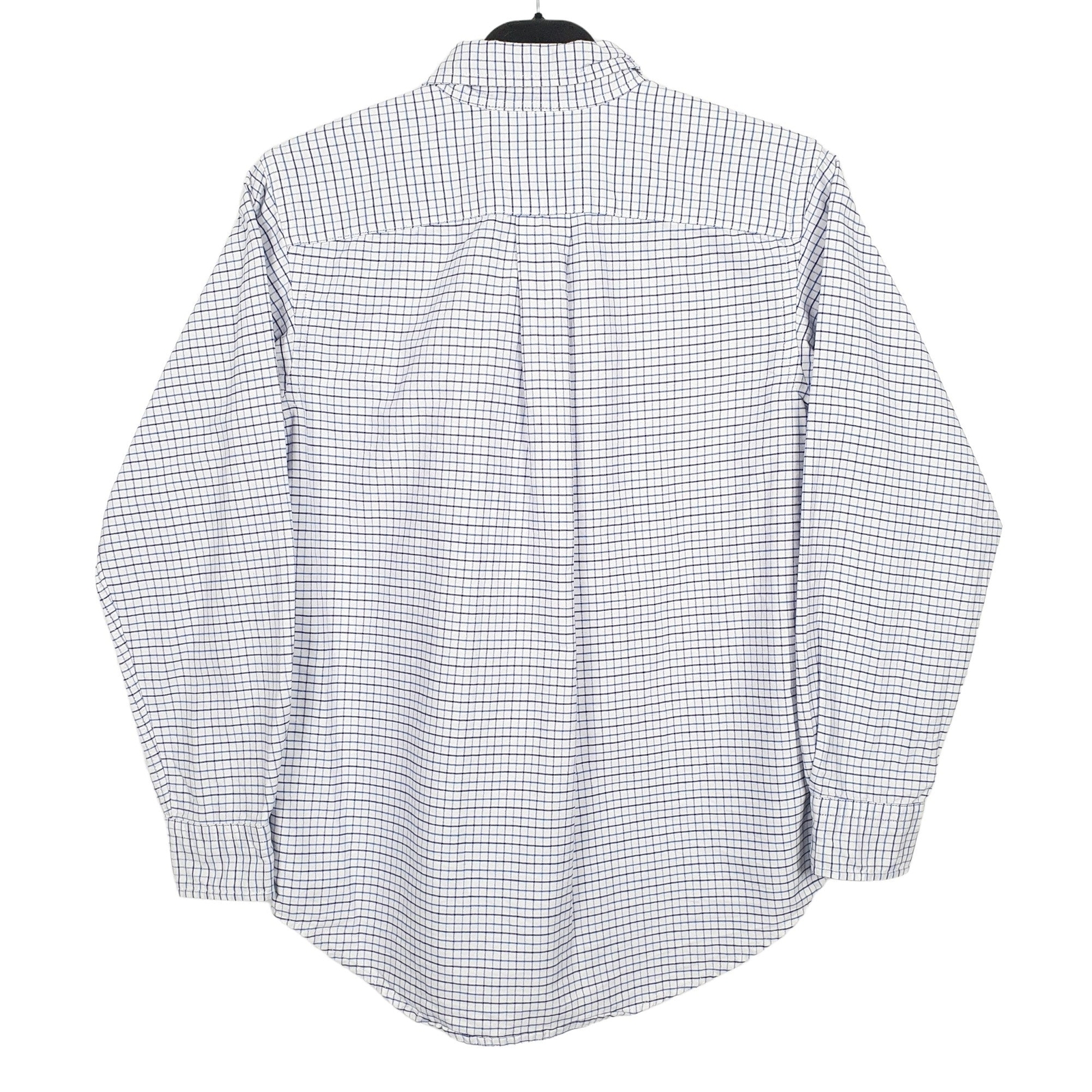RALPH LAUREN White Check Shirt Long Sleeve Casual Mens XXS image 4