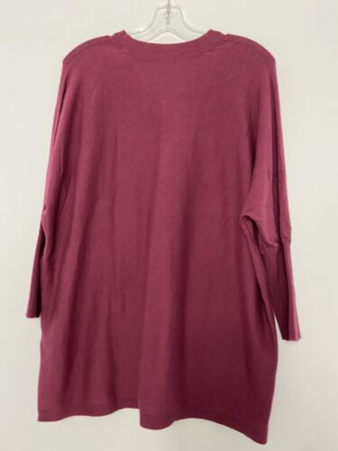 Pure Jill Relax Fit Tunika Pullover V-Ausschnitt Größe Small Tall Cardinal - Bild 2 von 6