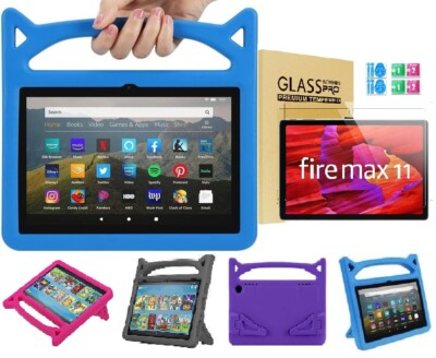 Custodia Sottile Con Supporto Per Fire Max 11 – PU Nero Con Vano Matita E Cinturino – Angoli Regolabili