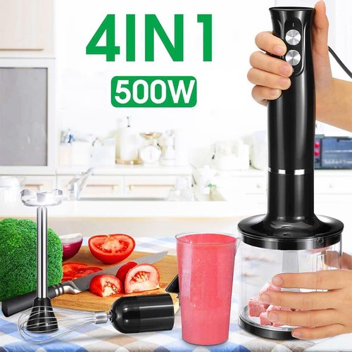 Multifunktional Stabmixer 4-in-1 Elektrische Handmixer Pürierstab Blender Set - Bild 2 von 18