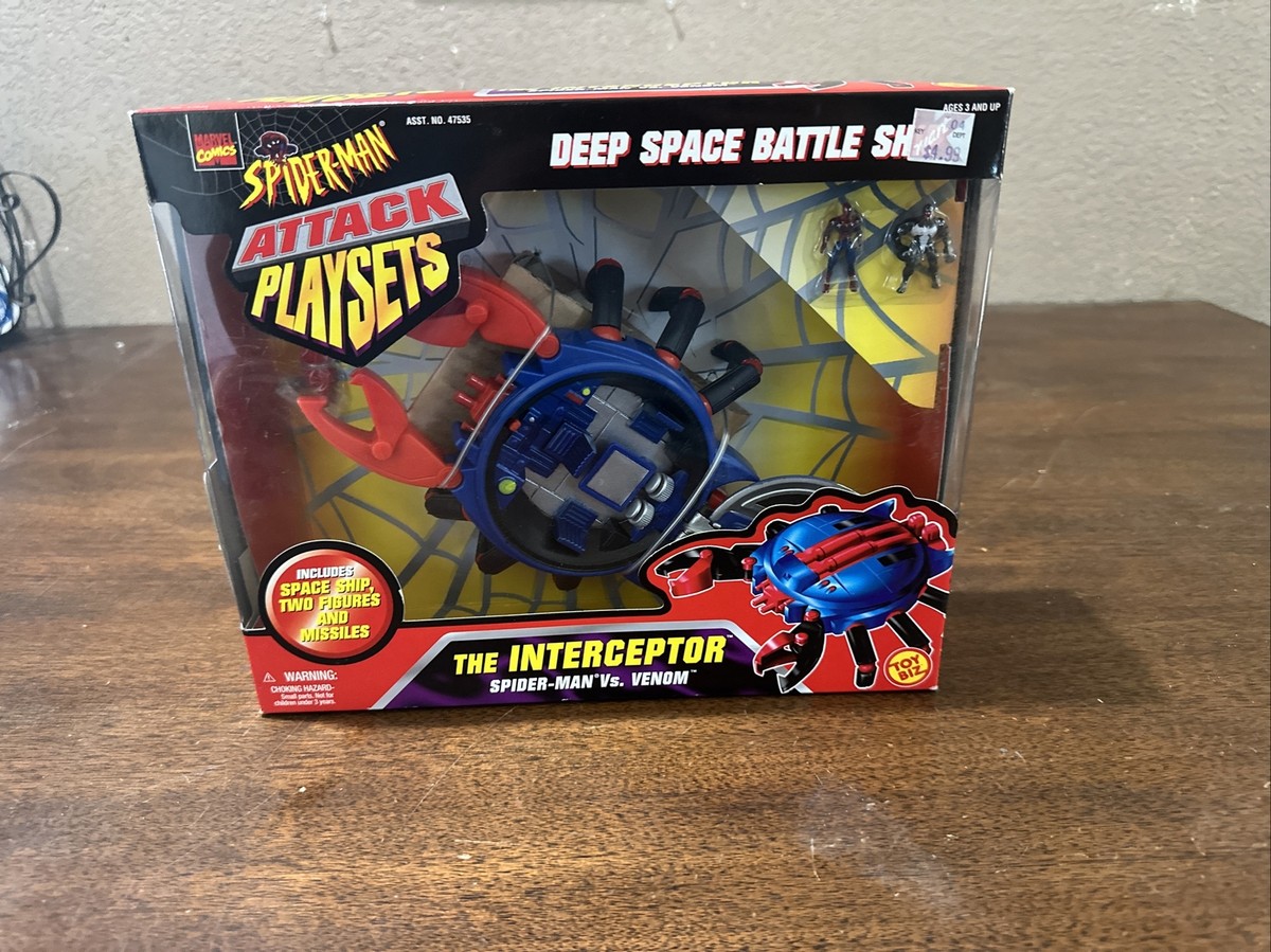 Deep Space Battle Ship Attack Playsets 1998 Spider-Man MARVEL 