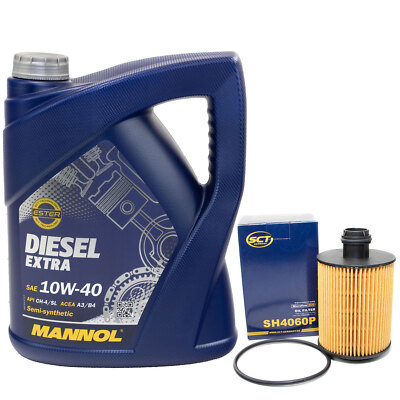 Motoröl Ölfilter SH4060P Set 20W50 5 Liter für Suzuki Swift III Bj. 2005-2021