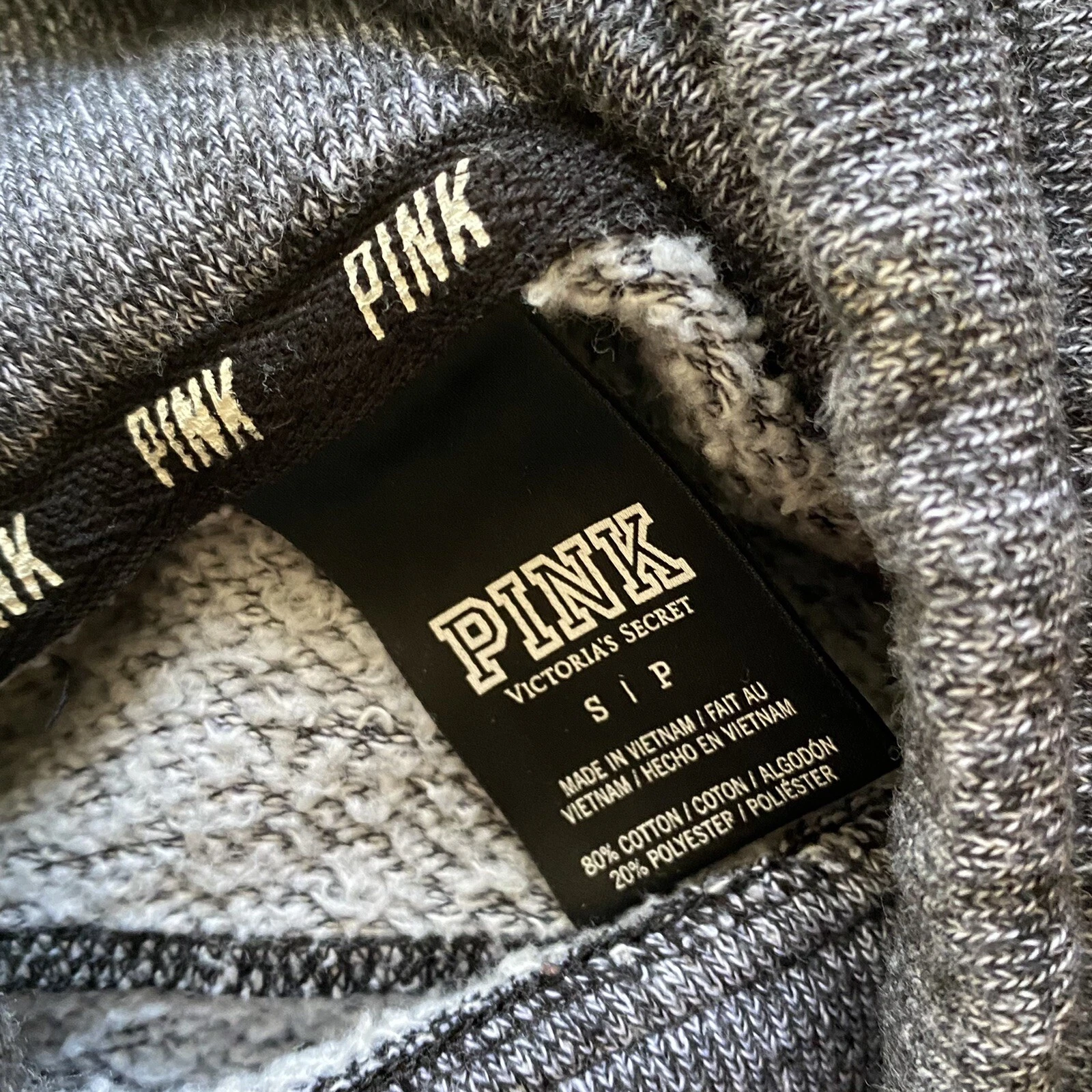 victoria-secret-vs cowl tie neck top shirt sweatshirt