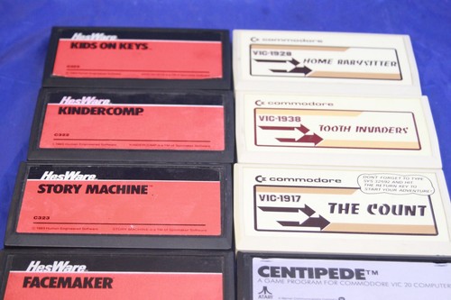 Lot of 8 Commodore VIC 20 & HesWare Cartridges Read Description Untested READ - Afbeelding 3 van 8