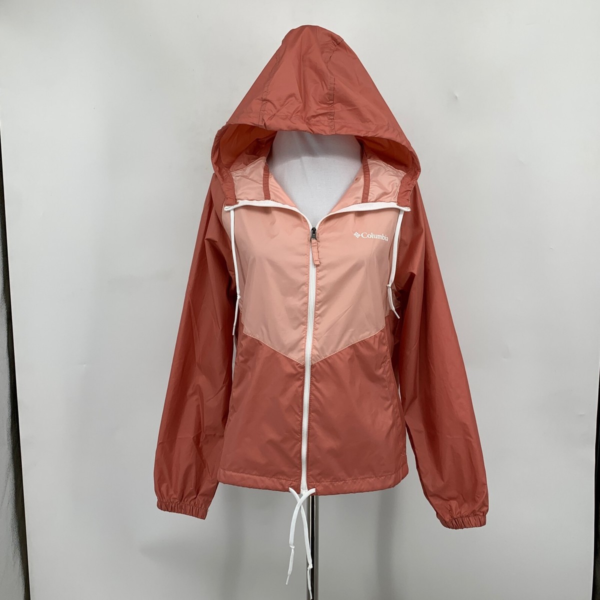 Columbia Jacket Womens XS Extra Small Two Tone Windbreaker Full