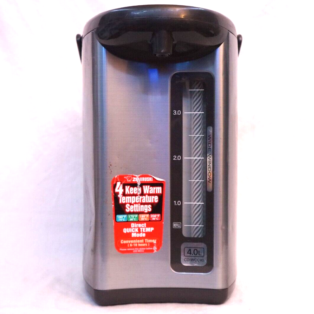 Zojirushi CDWCC40 Water Boiler & Warmer Silver NO POWER CABLE