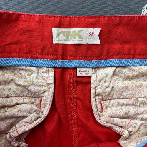 AMK Jackson Hole Pants Women’s 6 Red Mid Rise Classic Fit Casual Chino Work - Bild 8 von 12