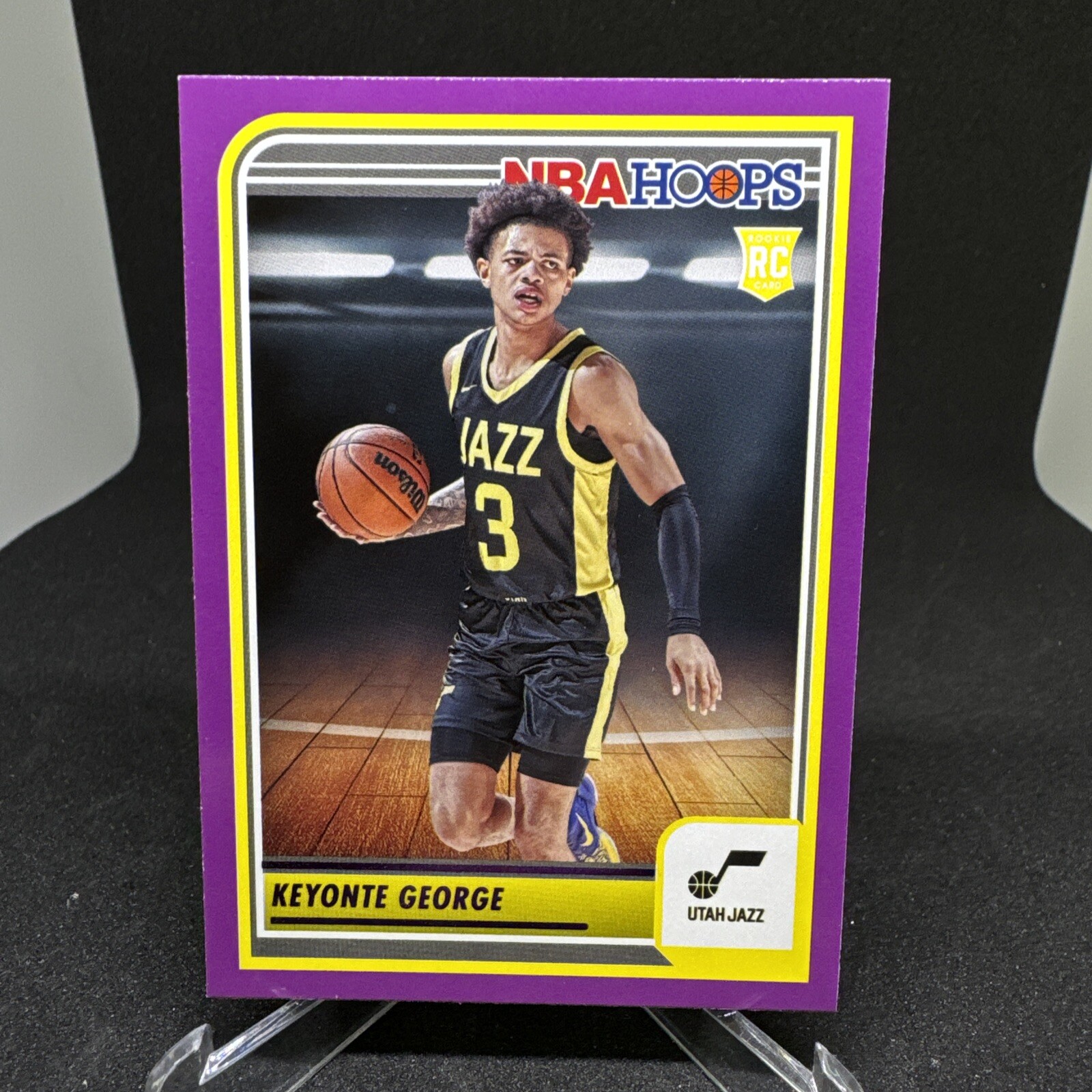 2023-24 NBA Hoops Keyonte George Purple Parallel Rookie RC Utah Jazz #271