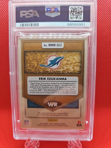 ERIK EZUKANMA 2022 PANINI GOLD STANDARD Newly Minted Patch RC /399 PSA 8 - Picture 2 of 2