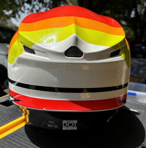 TROY LEE DESIGNS SE4 ECE Composite MIPS Motocross MX Enduro Helm KTM Mirage - Picture 3 of 22