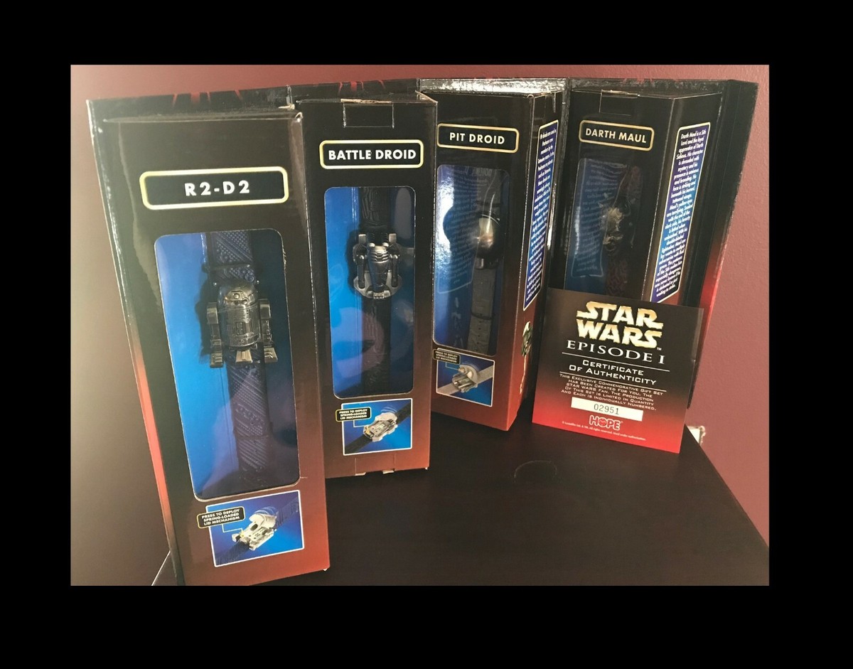 STAR WARS Episode 1 Die-Cast Watch Collection~Darth Maul~R2D2~Pit
