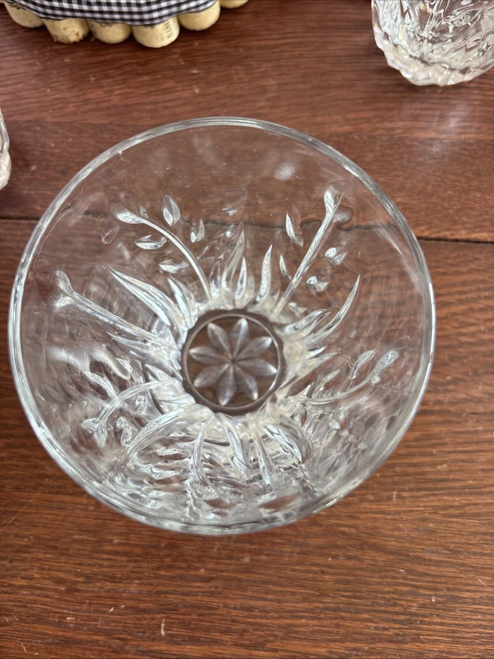 Cristal D’Arques Cassandra ANTIGUO MODO Juego de 4 Vasos Rocas Bola Baja Vintage Foto 3 de 4