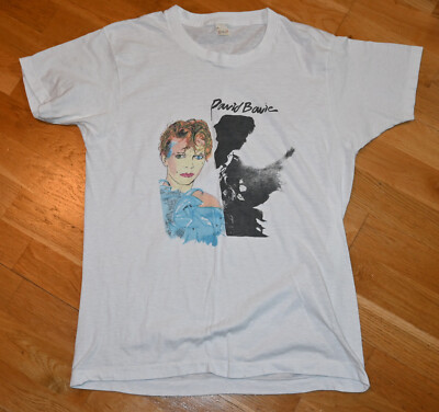 1980 DAVID BOWIE* vintage concert tour tee t-shirt Rare! (L/XL