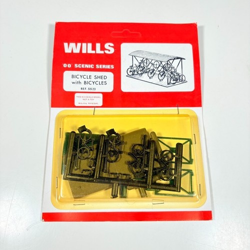 Wills SS23 Bicycle Shed with Bicycles 00 Gauge Plastic Kit - BRAND NEW & SEALED