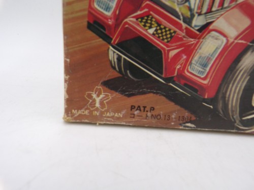 Vintage 70s Yonezawa Japan Friction Big Machine GX Red Race Car Tin Plastic - Picture 10 of 10
