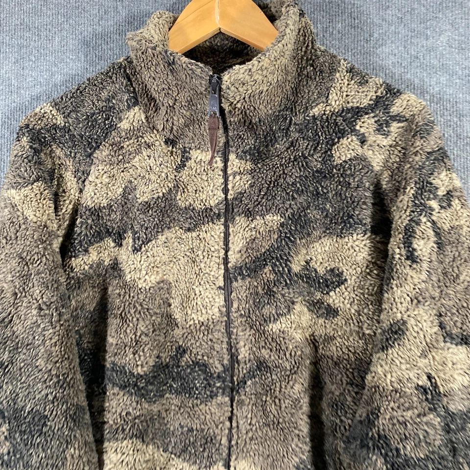 Cabelas Jacket Mens XL Brown Fleece Camo Camouflage Outdoors Hiking Adult - image 2 of 4