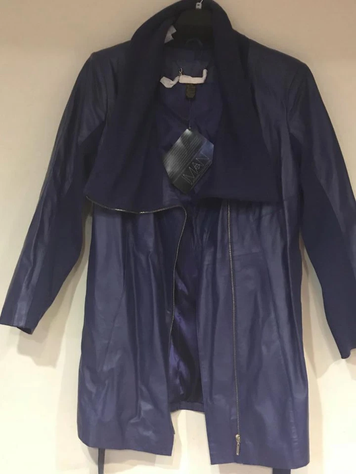 女式外套冬季 X-mas 真皮夹克外套风衣加 L 1X 2X3X — 第 2/4 张图片