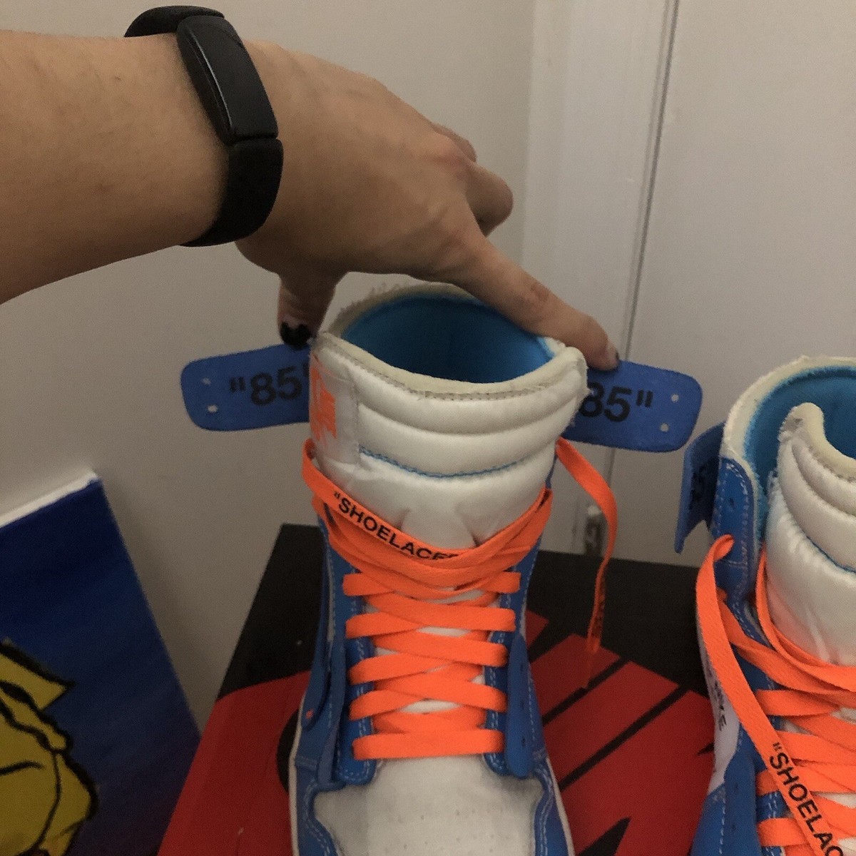 USED Jordan 1 Retro OG x Off-White High UNC - Size US 10 USED Jordan 1 Retro OG x Off-White High UNC - Size US 10
