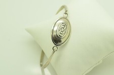 Sterling Silver Unique Infinity Sign Pattern Bracelet 8.0" FMS377