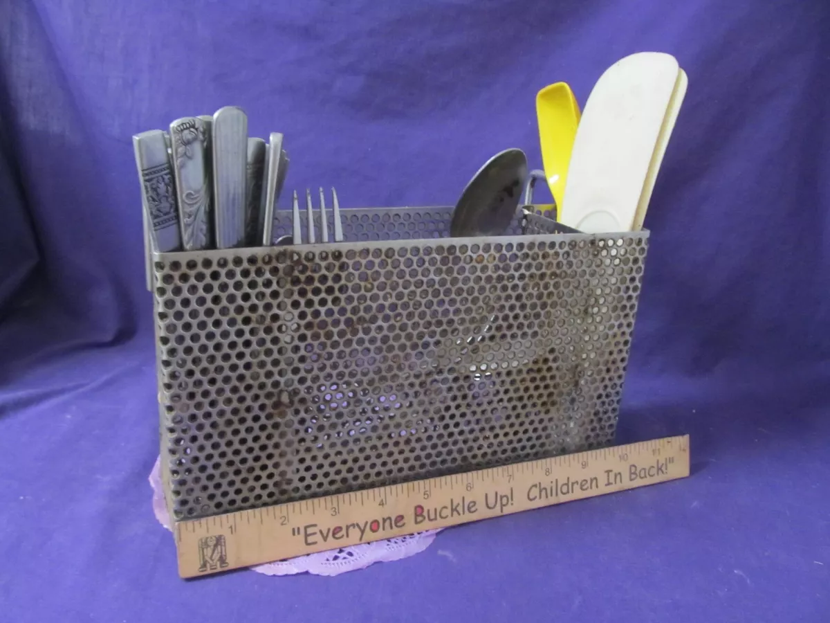 Silverware Strainer to hang or hook over or in your sink