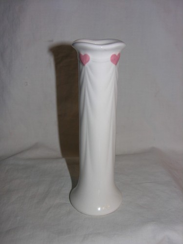 FIDA made in japan bud vase decorated with pink hearts - Picture 3 of 5