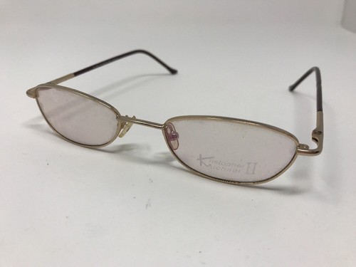 Kristopher Michael II Eyeglasses KMII 01 48-19-140 Dark Brown Gold Flex Y867