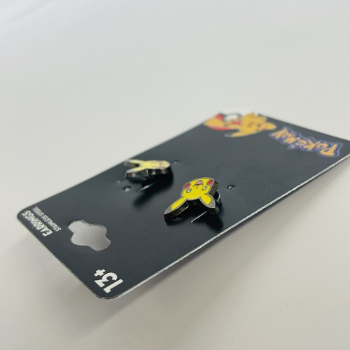 1 Paar Pokemon Pikachu Ohrstecker süße Ohrringe Edelstahl gelb - Bild 3 von 4