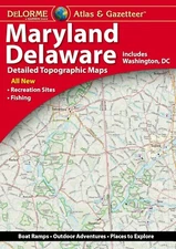 Maryland & Delaware Atlas & Gazetteer, by DeLorme, 2022 6th Edition