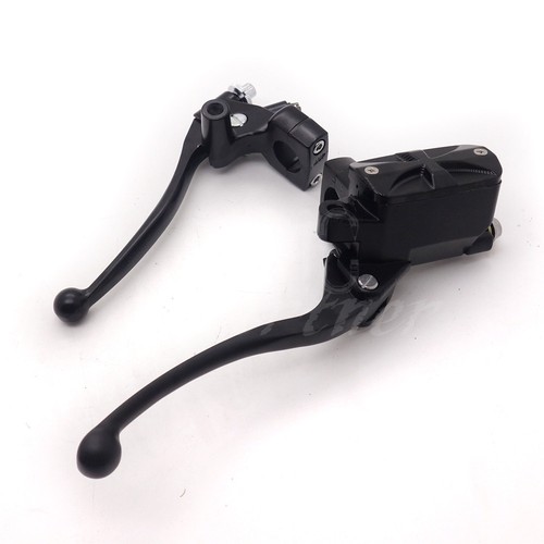 1" 25mm Black Cross Handlebar Control Reservoir 14mm Bore Brake Clutch Levers - Bild 6 von 8