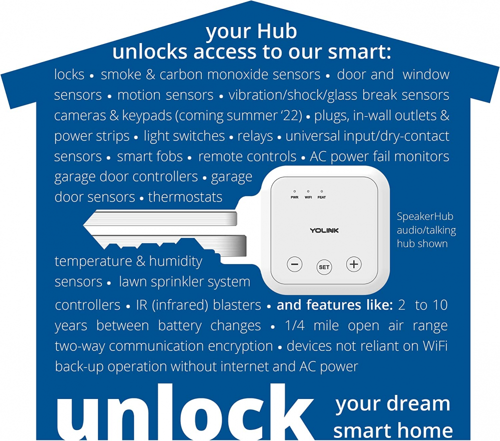 Freezer Alarm Wifi YoLink Outdoor Security Siren 110 DB - Main Image