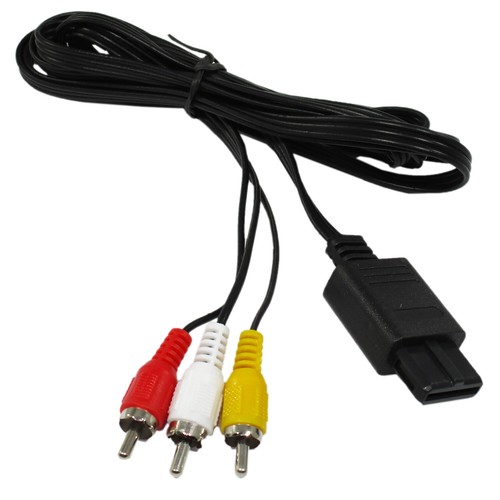 S-Video AV Composite Cables Cord Connection for Nintendo N64 SNES RCA 1.8m - Picture 10 of 13