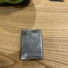 Vintage Scripto Lighter Piezoelectric Fire Silver Tone