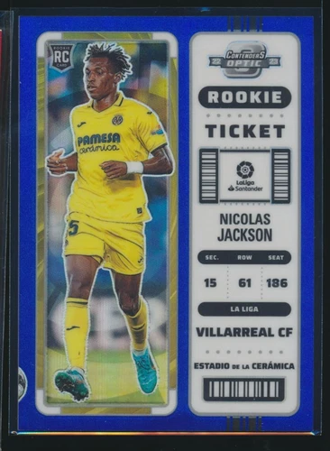 2022-23 Chronicles Contenders Optic Rookie Nicolas Jackson Blue /49 Prizm #300