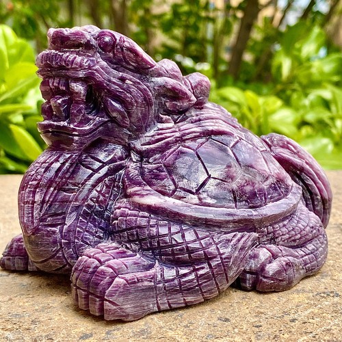2.13LB Pink purple carved crystal | Hand carved goddess | Spiritual healing - 第 5/14 張圖片