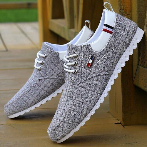 NEW Mens Walking Shoes Men Shoes Breathable Casual Canvas Men Driving Shoes Size - Picture 19 of 22