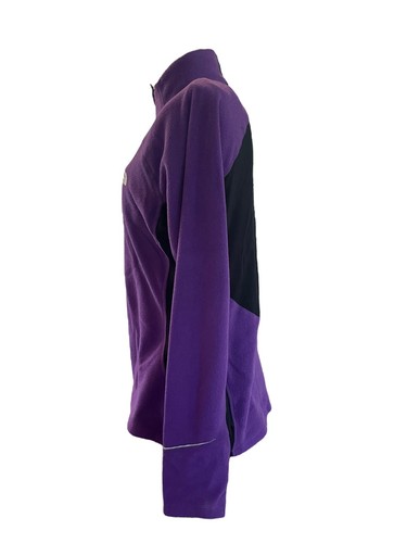 The North Face Top Womens Medium Purple Black Long Sleeve Fleece Flight Series - Picture 5 of 10