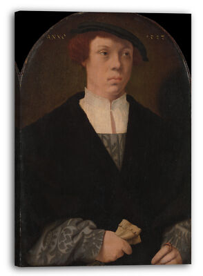 Reproduction Tableau "Portrait D'un Homme" De Barthel Bruyn L'Ancien - Toile Sur Cadre, Prêt à Accrocher