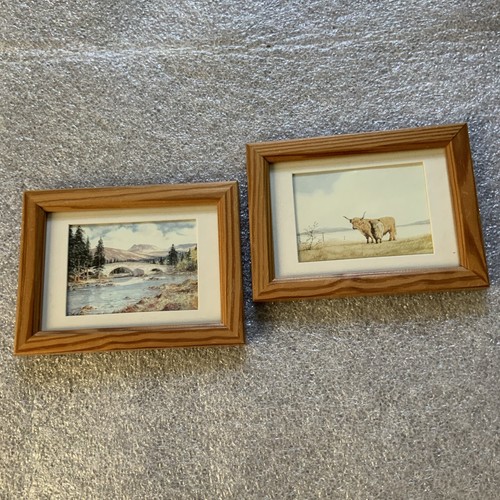 PAIR OF SMALL PINE FRAMED PRINTS 4.5” X 6” - Picture 10 of 12